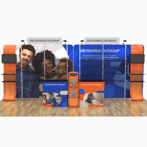 How to Design an Impactful 10 x 20 ft Merchandising Trade Show Booth for United Health