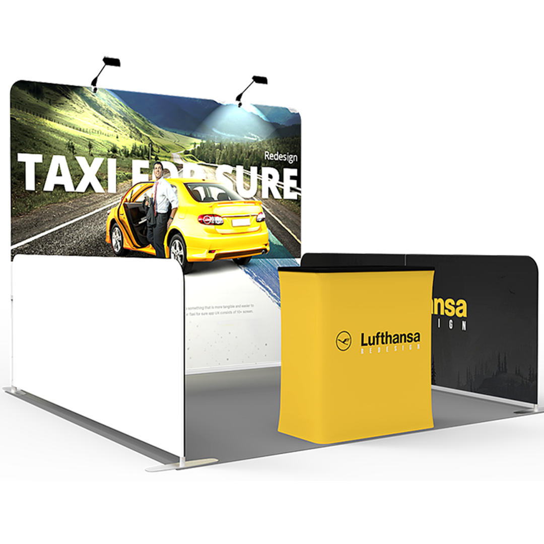 10 x 10 Ft Trade Show Booth Display - Taxi