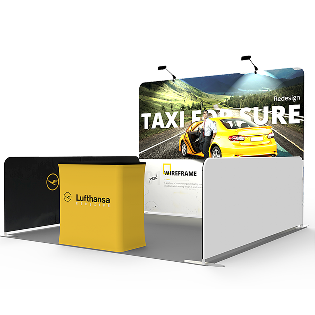 10 x 10 Ft Trade Show Booth Display - Taxi