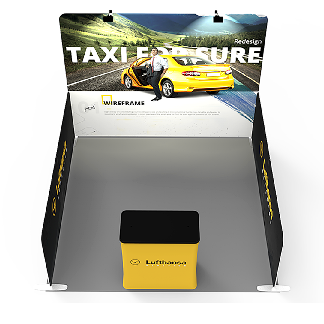 10 x 10 Ft Trade Show Booth Display - Taxi