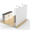 10 X 10ft Trade Show Booth with Full Shelving- Malvados