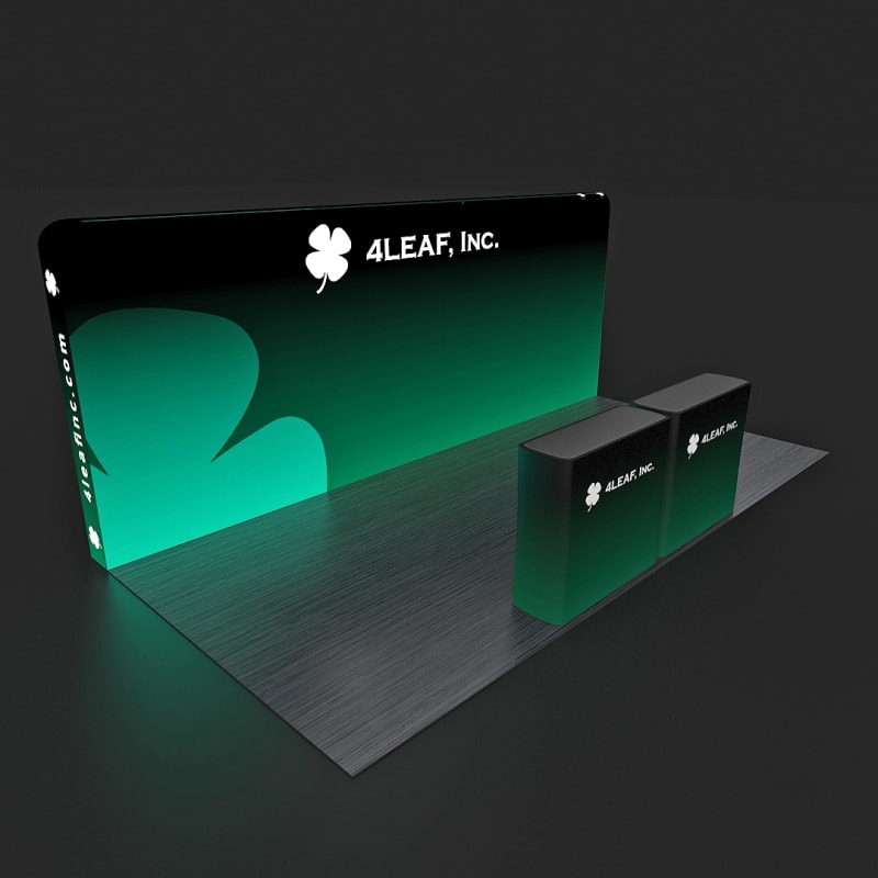 10 X 20 Ft. Backlit Trade Show Booth-Single Sided Graphic - Leaf