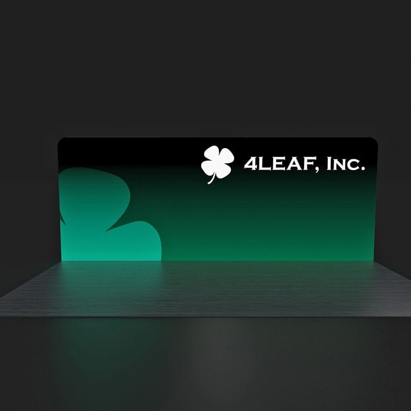 10 X 20 Ft. Backlit Trade Show Booth-Single Sided Graphic - Leaf