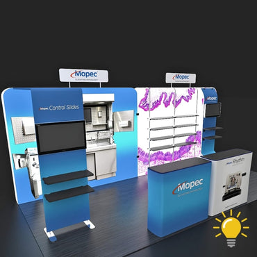 10 X 20 Ft. Backlit Merchandising Display - Mopec