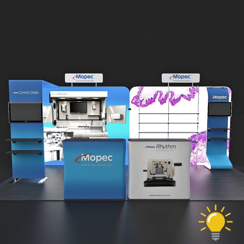 10 X 20 Ft. Backlit Merchandising Display - Mopec