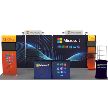 10 X 20 Ft. Merchandising Trade Show Booth Single Shelf