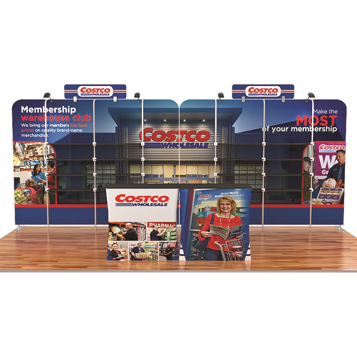 10 x 20 Merchandising Trade Show Display - GS27
