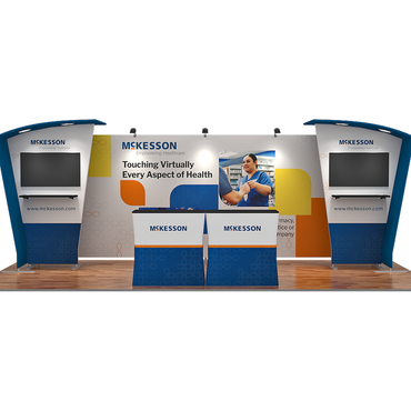 10 X 20 Custom Merchandising and Garment Exhibit Booth