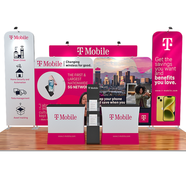 10x20 ft Trade Show Booth Super Tower- T Mobile