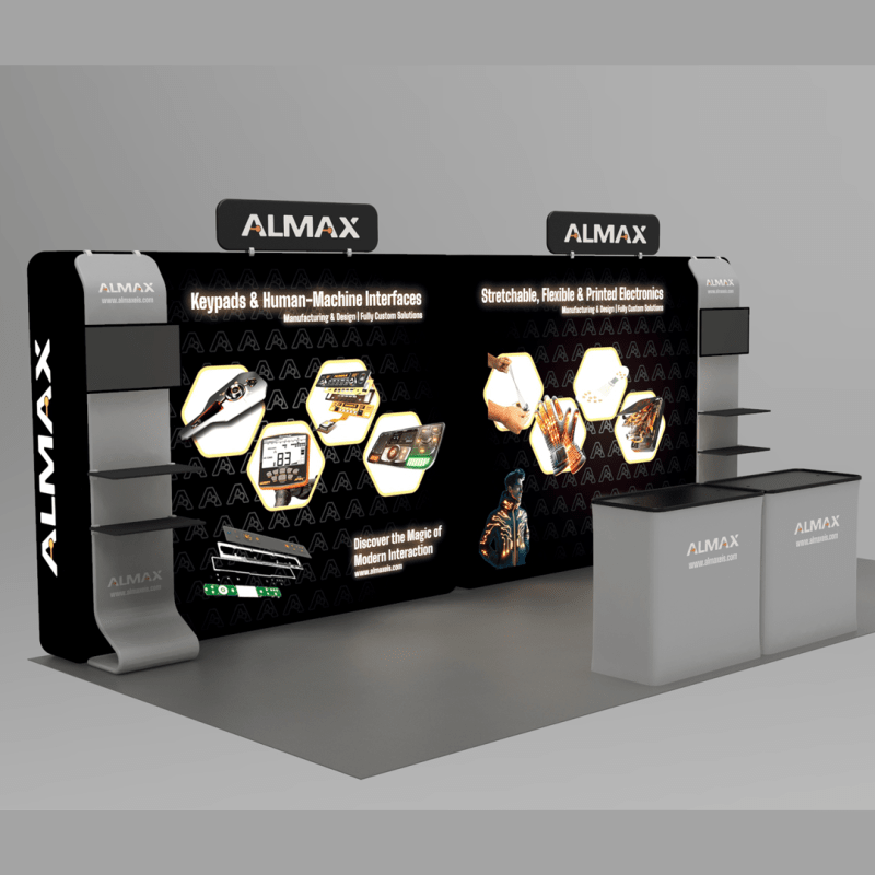 10x20 Backlit Trade Show Booth Display- Almax