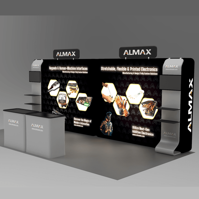 10x20 Backlit Trade Show Booth Display- Almax