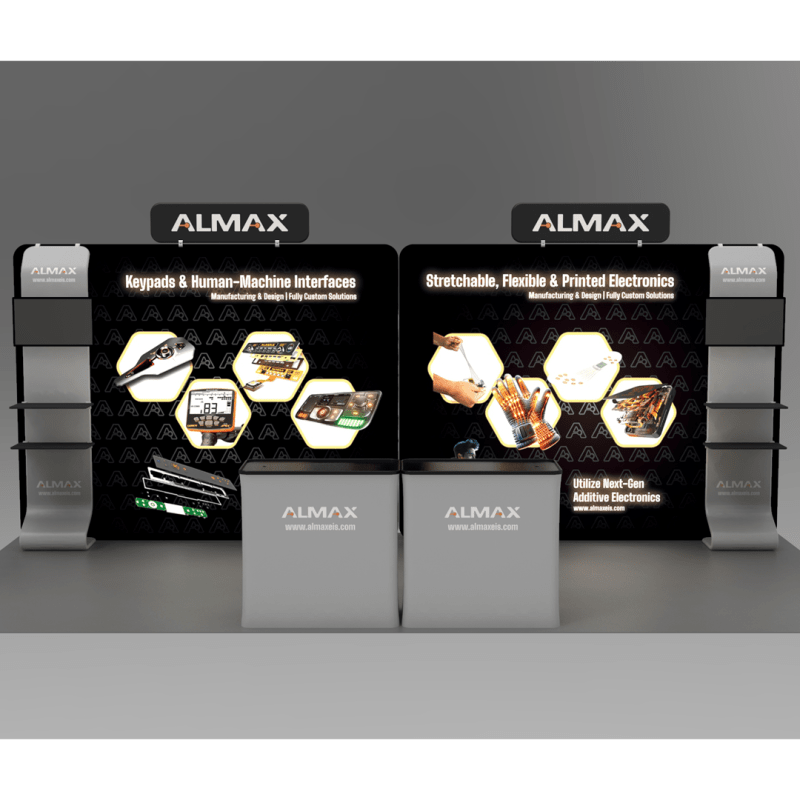 10x20 Backlit Trade Show Booth Display- Almax