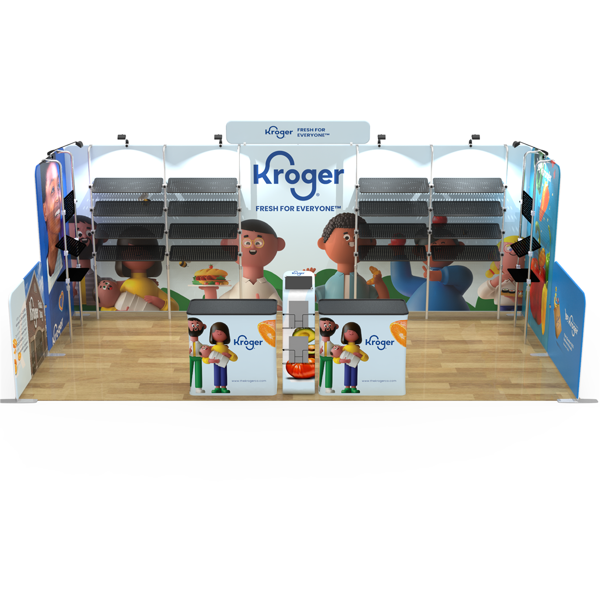 10x20 ft Merchandising Trade Show Booth- Kroger