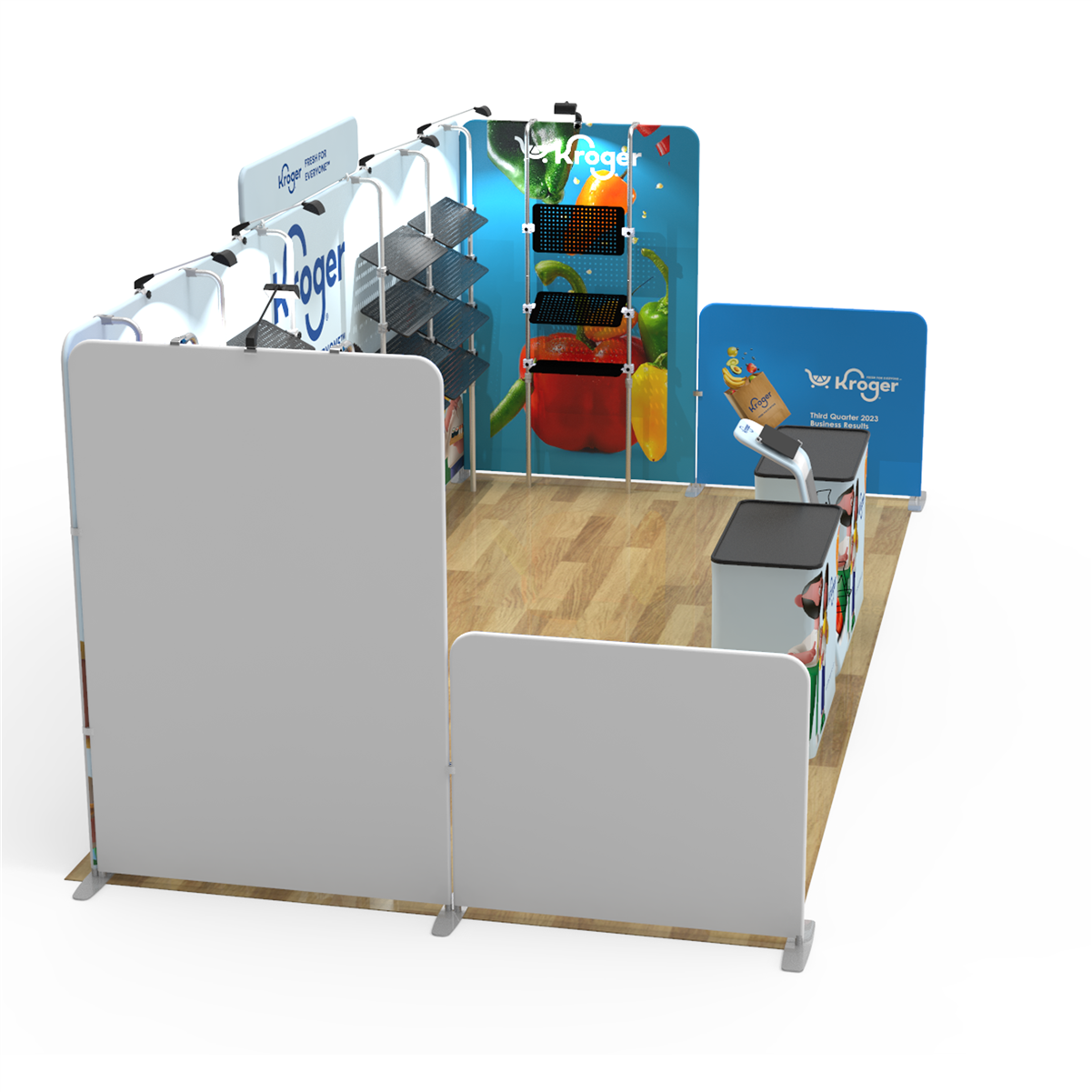 10x20 ft Merchandising Trade Show Booth- Kroger