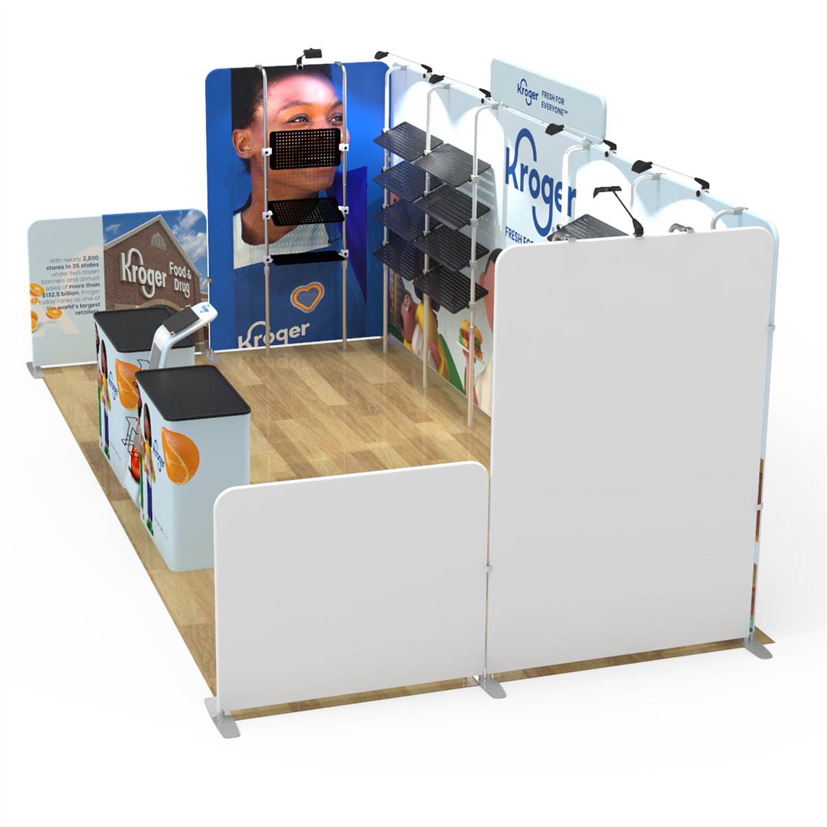 10x20 ft Merchandising Trade Show Booth- Kroger