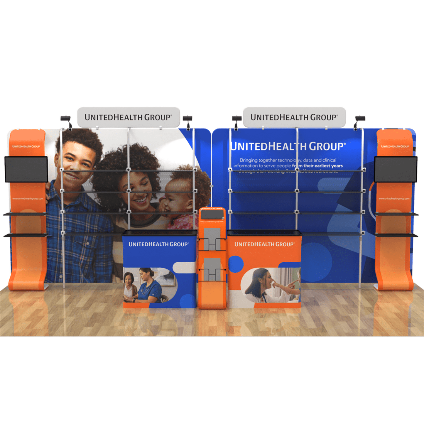 10 X 20ft Merchandising Trade Show Booth- United Health