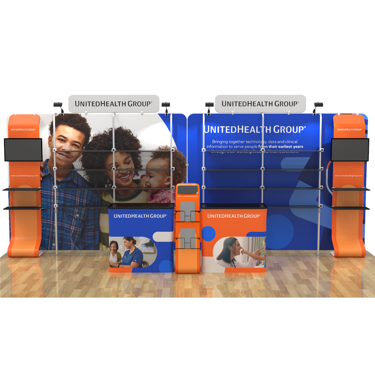 10 X 20ft Merchandising Trade Show Booth- United Health