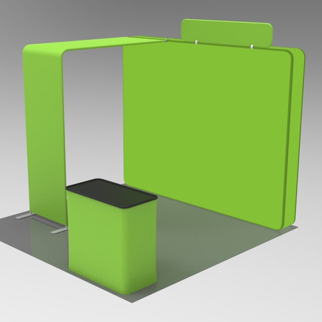 10 X 10 ft Backlit Bridge Trade Show Booth
