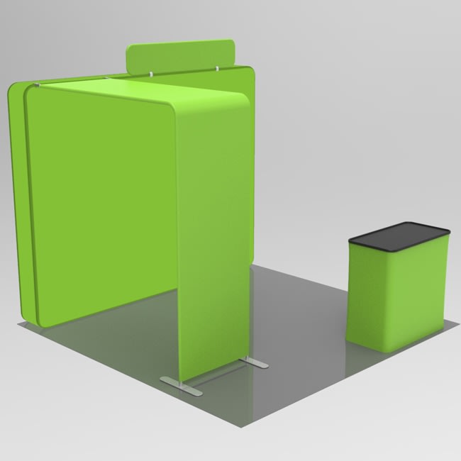 10 X 10 ft Backlit Bridge Trade Show Booth