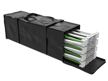 10ft Ft Curved Pop Up Fabric Display with Counter