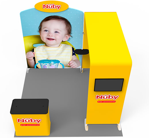 10ft Fabric Plus Bridge Back Wall Display with Header