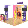 10 X 10 ft. Bridge with Shelving and Monitor Stand with Header
