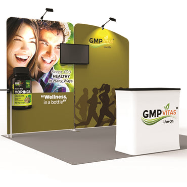 10x10 ft Trade Show Exhibit with Podium - GMP