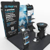 10ft Tension Fabric Booth with Slope - Magic Log
