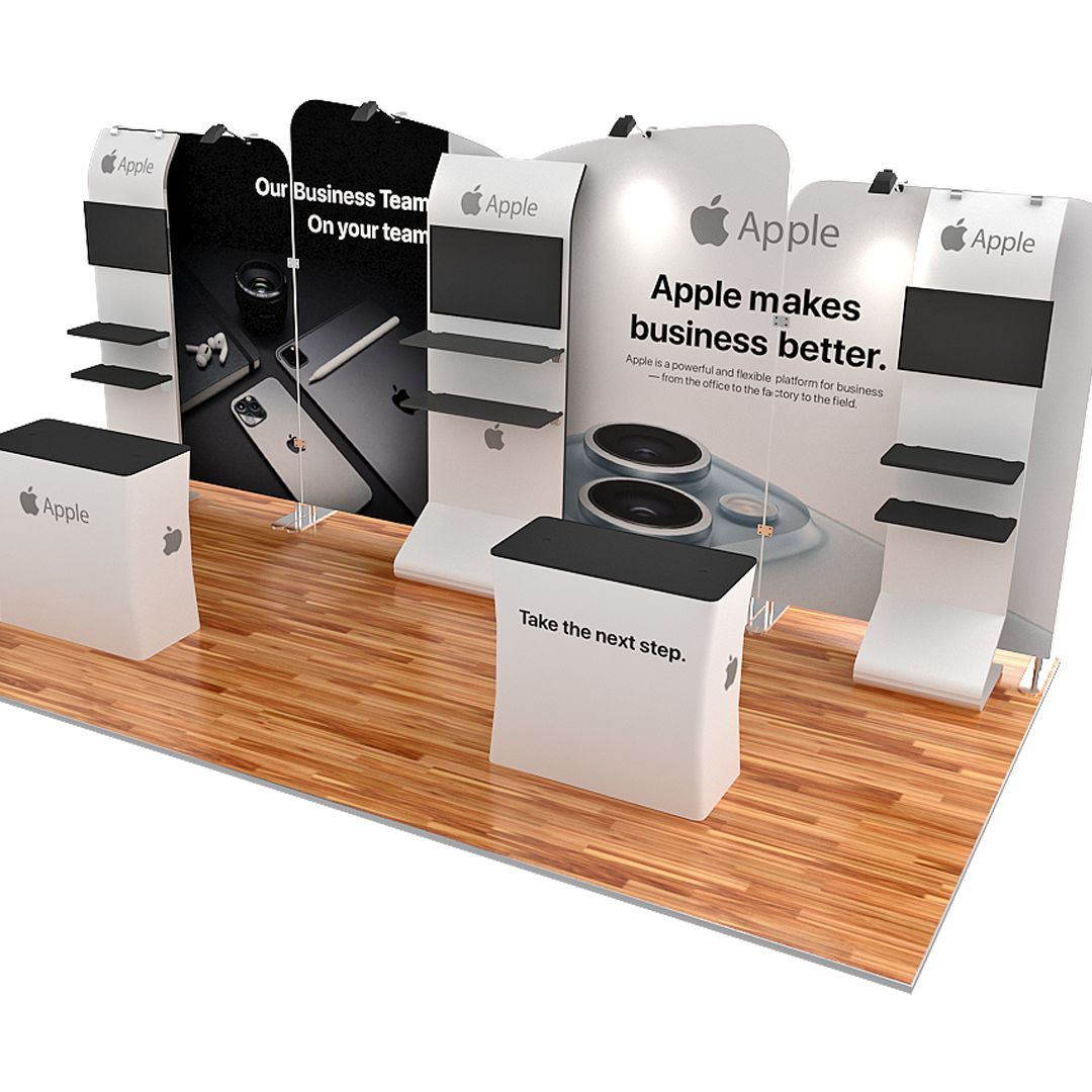 10 X 20 ft Big Fabric Trade Show Booth Treo Media Kit