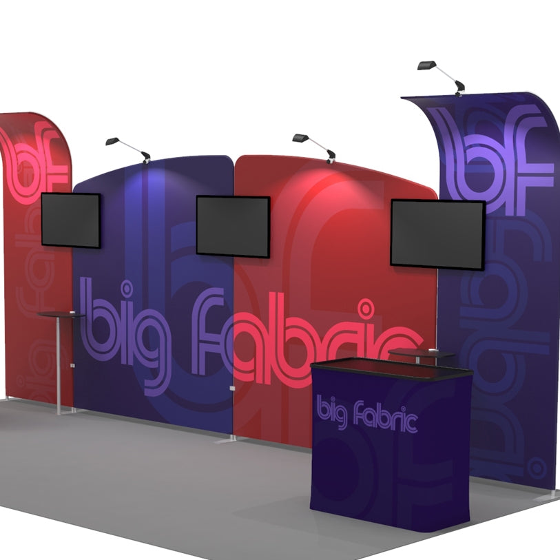10x20 Big Fabric Trade Show Booth Kit