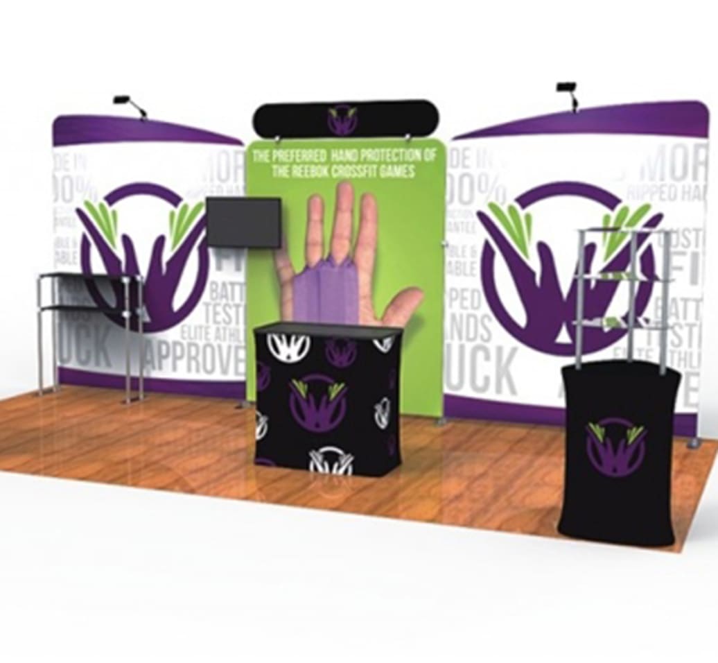 10 X 20 Ft Tension Fabric Display Hand
