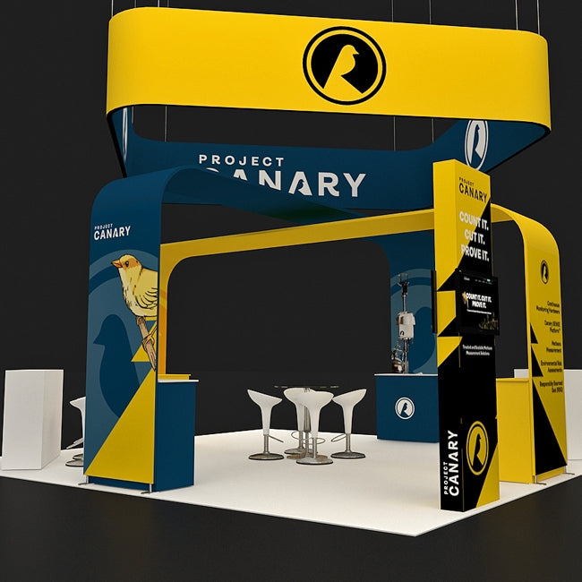 20 X 20 ft Trade Show Booth 16ft Canary