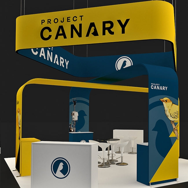 20 X 20 ft Trade Show Booth 16ft Canary