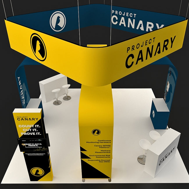 20 X 20 ft Trade Show Booth 16ft Canary