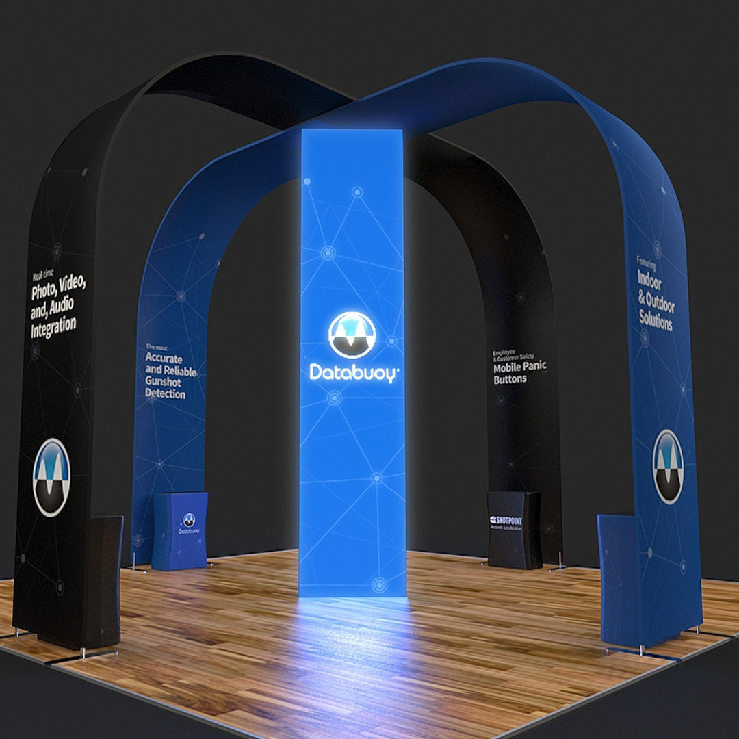 20 X 20 ft Backlit 16 ft Tall Arch Trade Show Booth