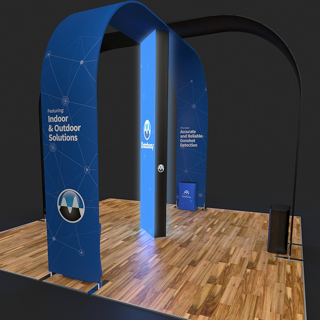20 X 20 ft Backlit 16 ft Tall Arch Trade Show Booth