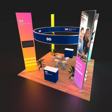 20 X 20 ft 16ft Tall Backlit Trade Show Booth Modular