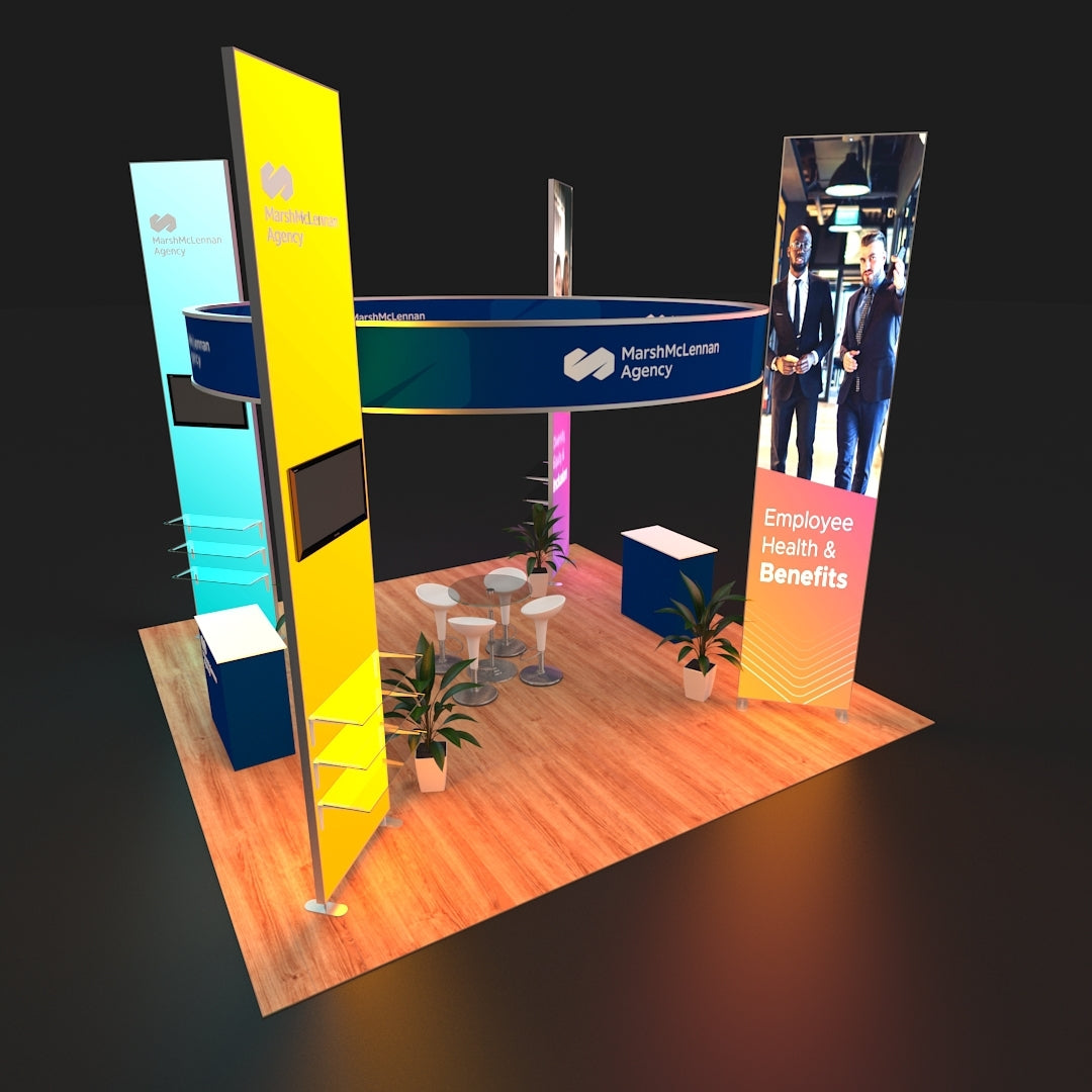 20 X 20 ft 16ft Tall Backlit Trade Show Booth Modular