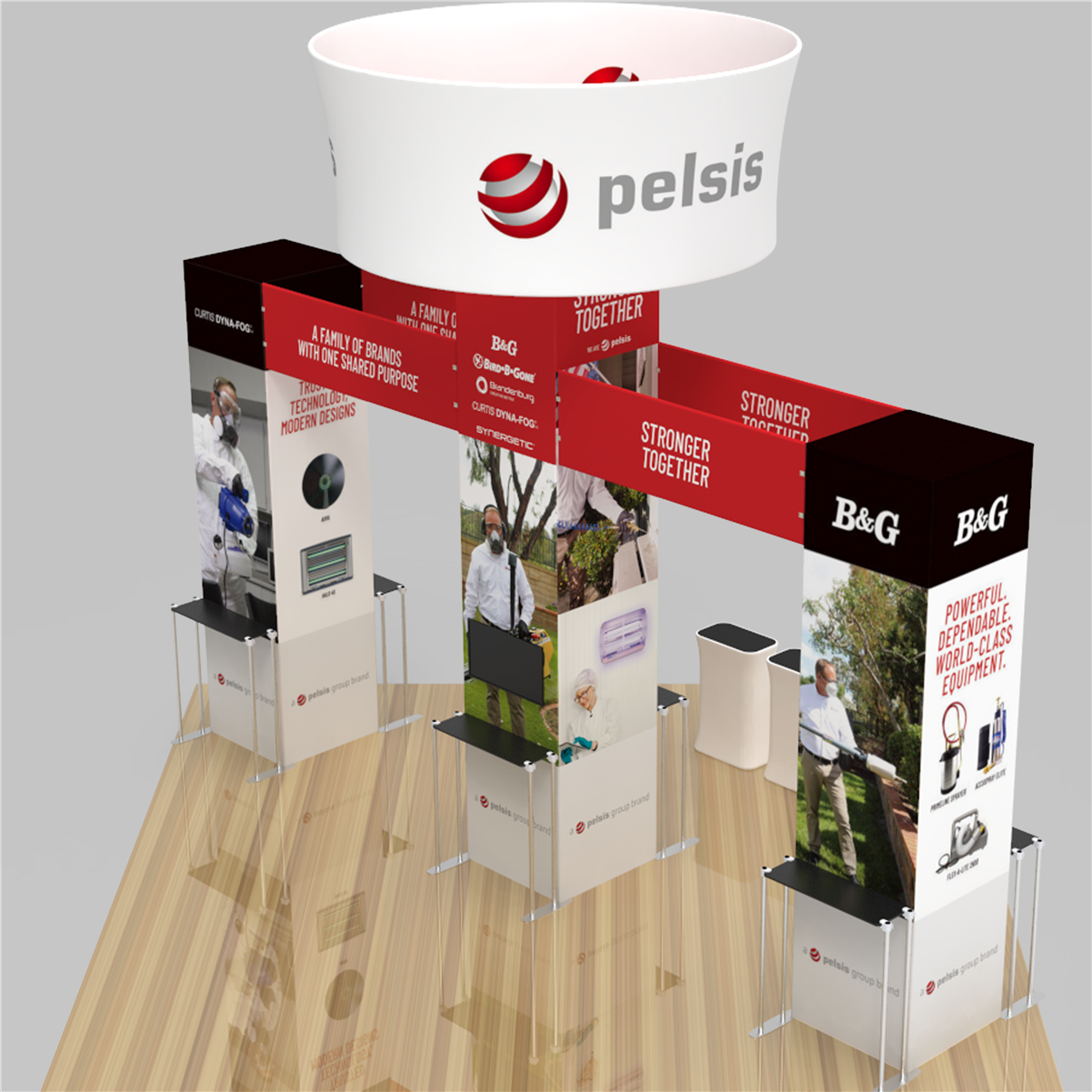 20 X 20 Tower Trade Show Exhibit Booth- Bird Be Gone