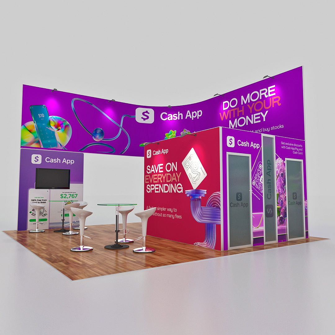 Custom Trade Show Booth - Cash App