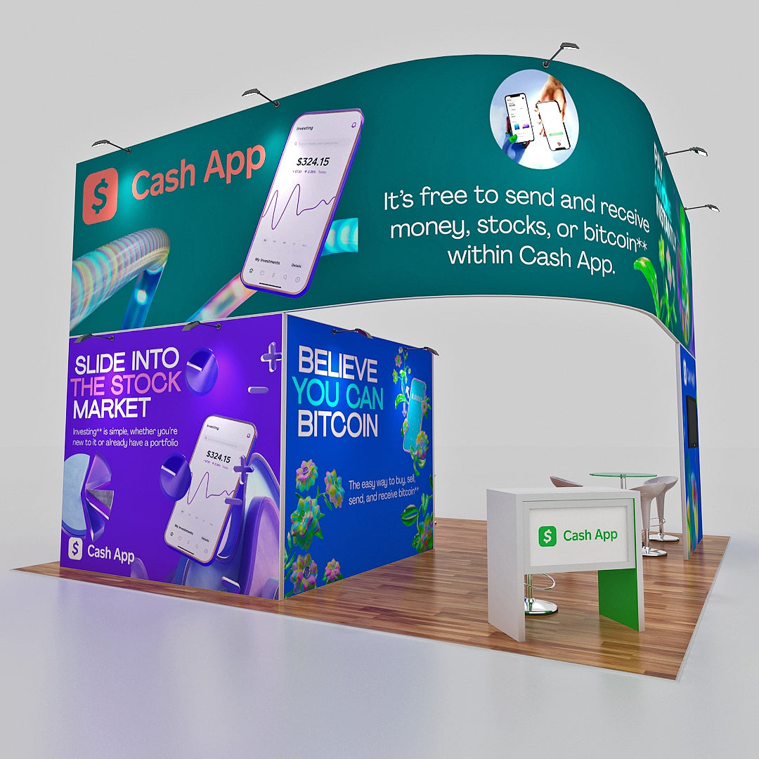 Custom Trade Show Booth - Cash App