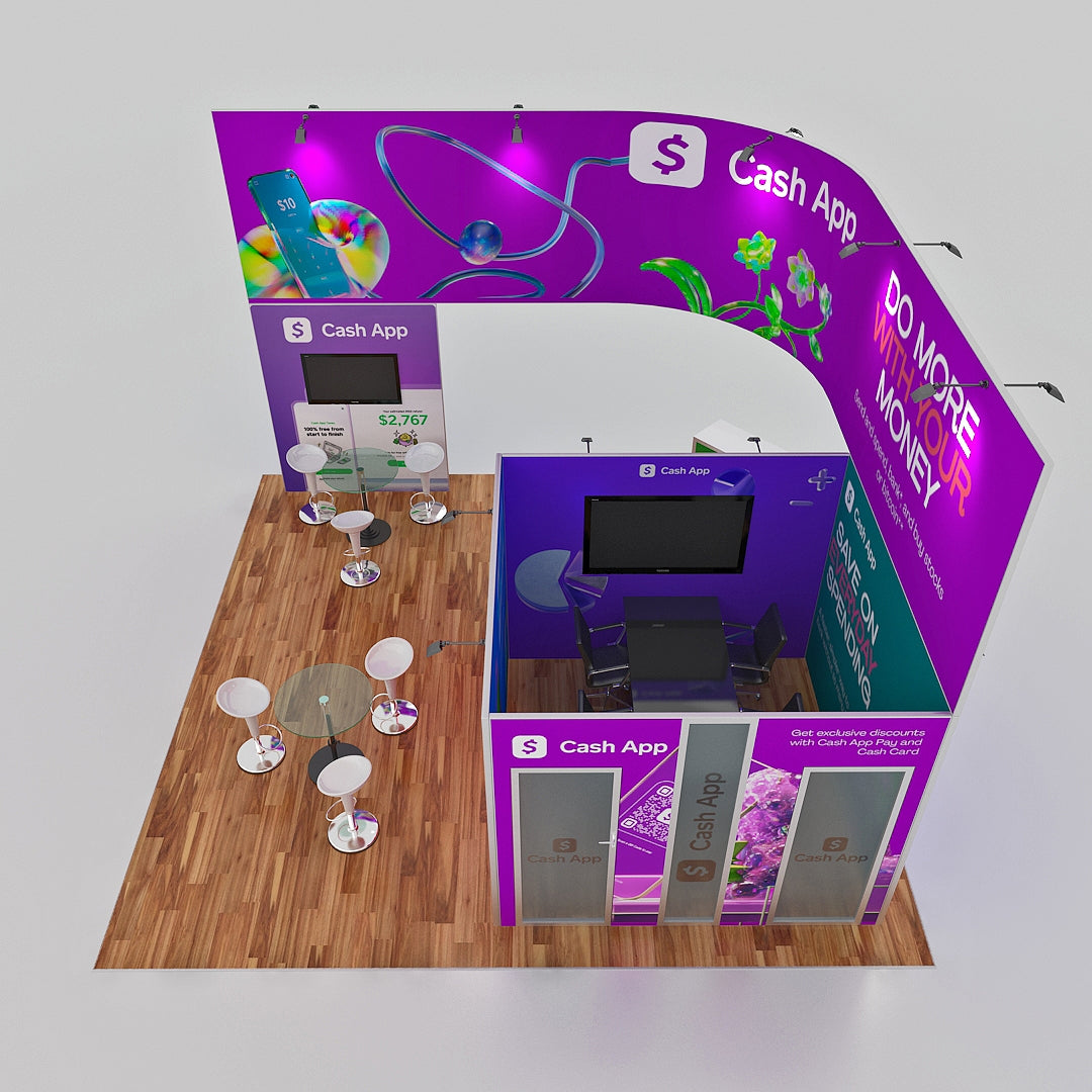 Custom Trade Show Booth - Cash App