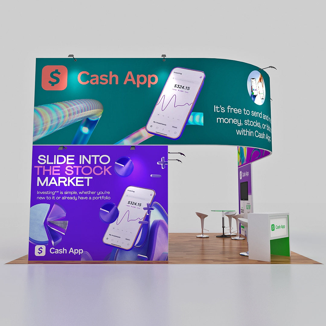 Custom Trade Show Booth - Cash App