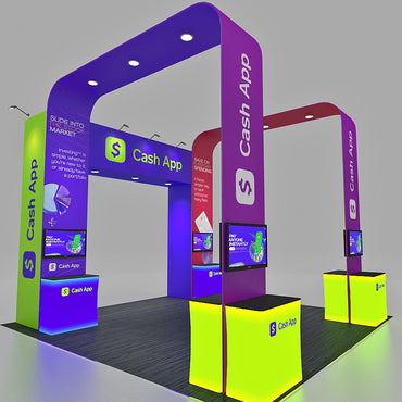 20 X 20 Double Arch Exhibit Booth - Cash App