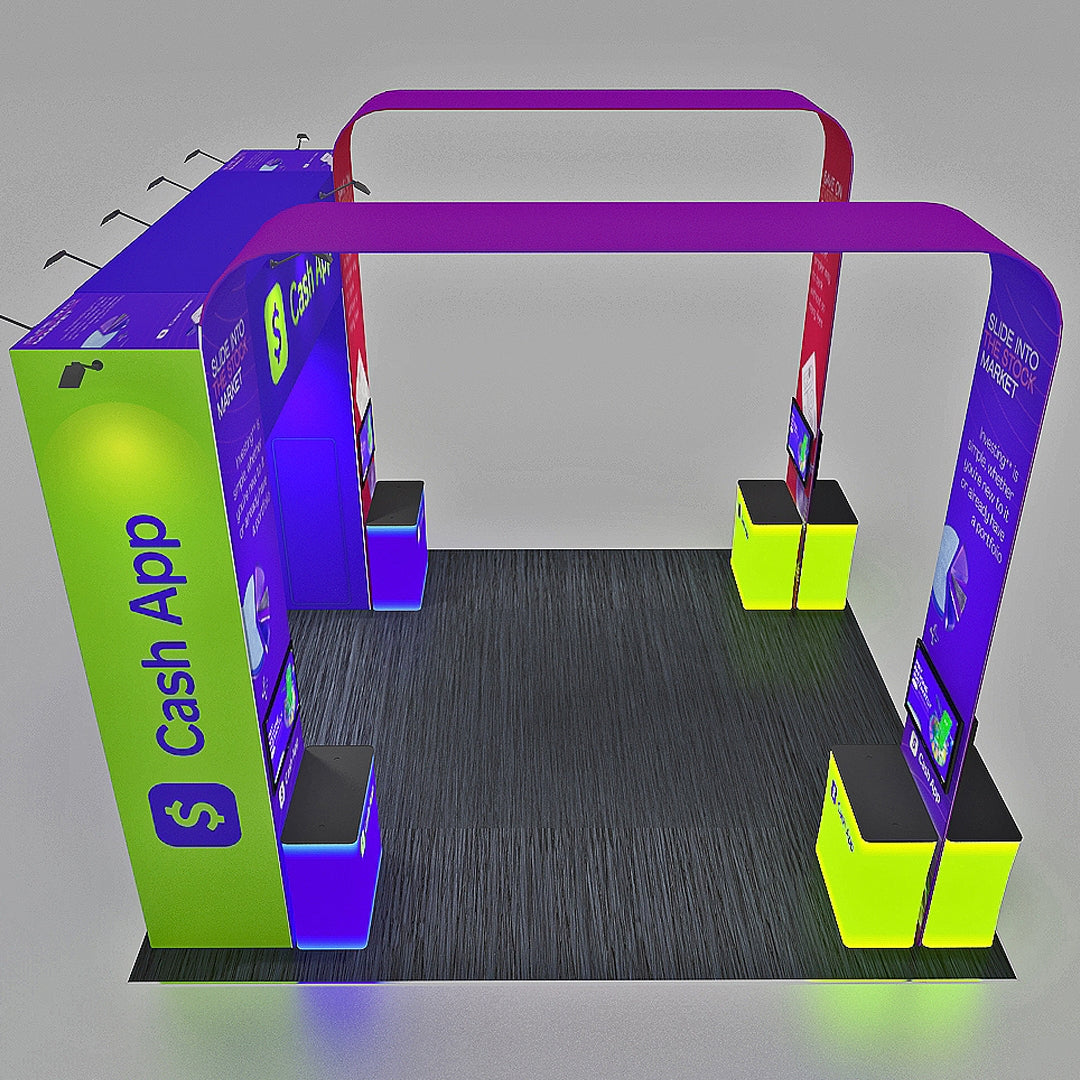 20 X 20 Double Arch Exhibit Booth - Cash App