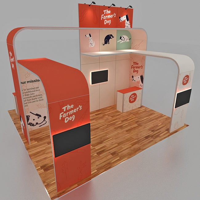 Custom Trade Show Display - Farmers Dog