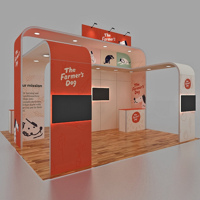 Custom Trade Show Display - Farmers Dog
