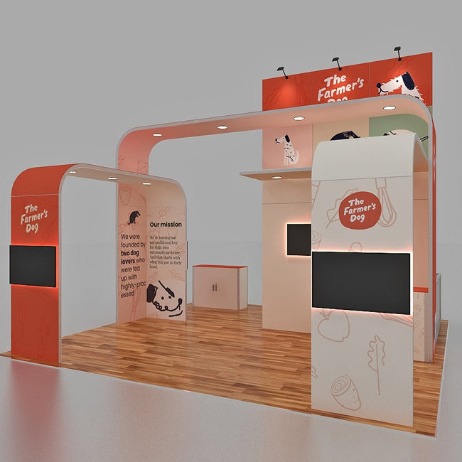 Custom Trade Show Display - Farmers Dog