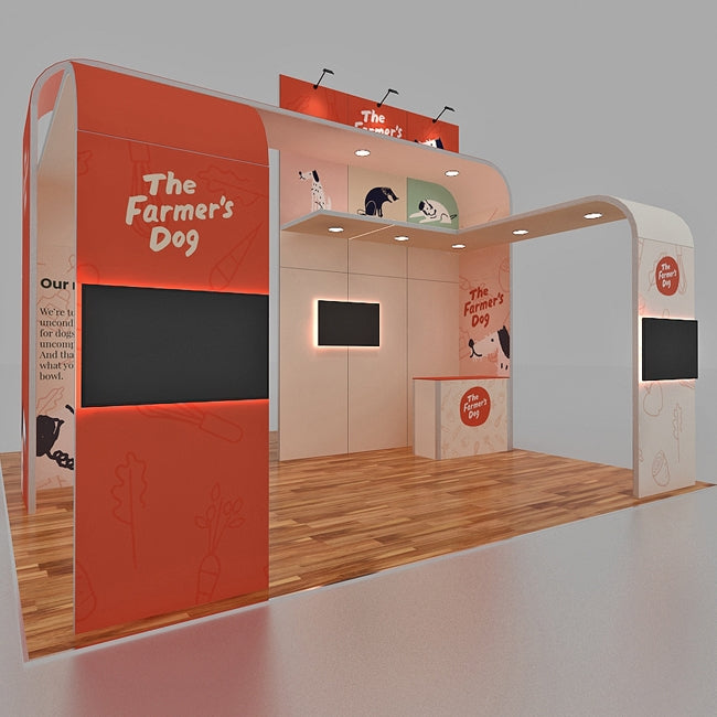 Custom Trade Show Display - Farmers Dog