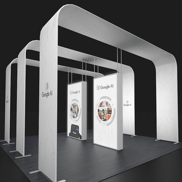 20 X 20 Backlit Trade Show Arch Booth - Google AI